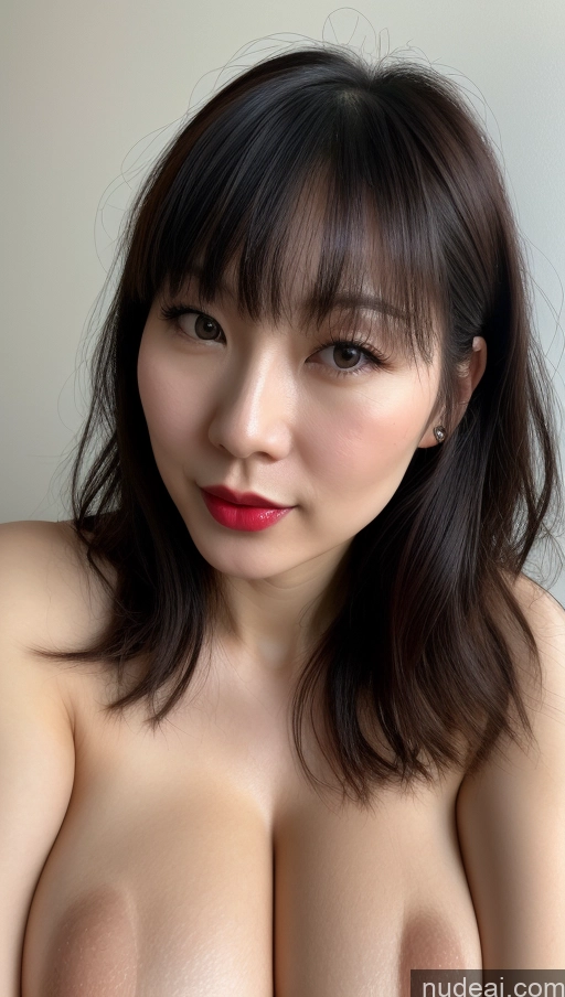 related ai porn images free for Woman One Huge Boobs Beautiful Lipstick Fairer Skin 30s Black Hair Bangs Chinese Close-up View Simple Detailed