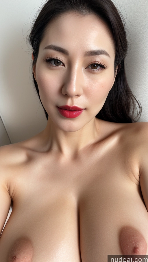 related ai porn images free for Woman One Huge Boobs Beautiful Lipstick Fairer Skin 30s Black Hair Slicked Korean Close-up View