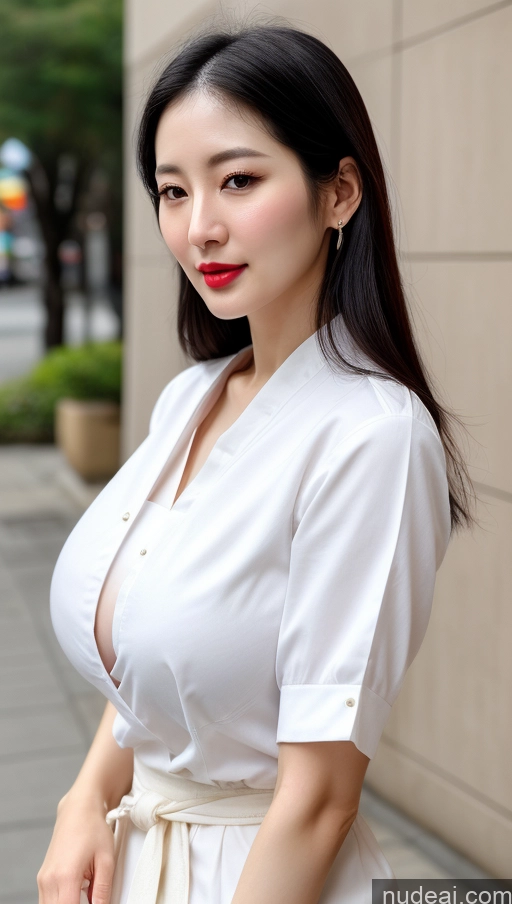 related ai porn images free for Woman One Huge Boobs Beautiful Lipstick Fairer Skin 30s Slicked Korean Close-up View Black Hair Casual Traditional