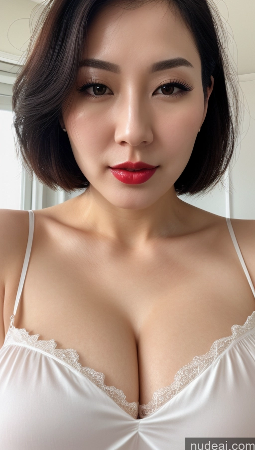 related ai porn images free for Woman One Huge Boobs Beautiful Lipstick Fairer Skin 30s Black Hair Close-up View Korean Slicked Chemise