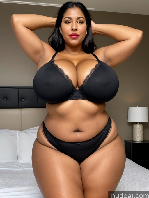 related ai porn images free for Milf One Huge Boobs Lipstick Big Ass Thick Big Hips Tall Dark Skin Black Hair Indian Bedroom Front View T-pose Thong Cleavage Detailed Sexy Face Busty