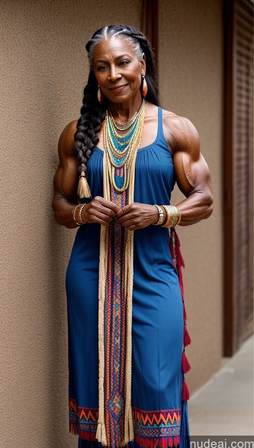 related ai porn images free for 60s Dark Fantasy Muscular Braided Bodybuilder Native American Dark Skin Traditional 70s