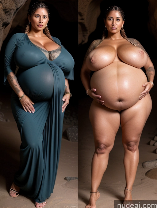 ai nude image of two pictures of a woman in a blue dress and a woman in a green dress pics of Milf Busty Huge Boobs Beautiful Tattoos Muscular Abs Big Hips Tall Dark Skin 50s Seductive Ginger Braided Indian Cave T-pose Sari Sexy Face Onoff Pregnant Close-up View