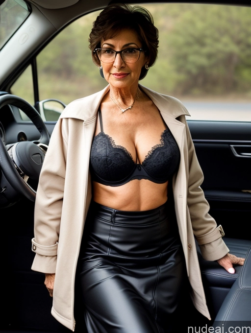 related ai porn images free for Milf Perfect Boobs Beautiful Glasses Perfect Body 70s Pixie Arabic Car Bra Casual Jacket Long Skirt Stylish Cleavage Partially Nude Dark Lighting Detailed Sexy Face