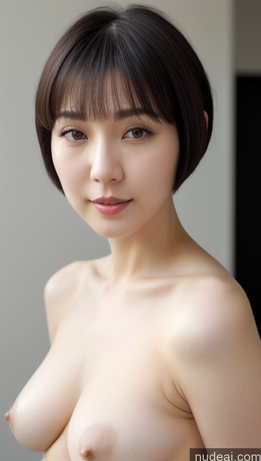 related ai porn images free for Woman One Beautiful Fairer Skin 30s Black Hair Short Hair Korean Close-up View Simple Detailed Perfect Boobs