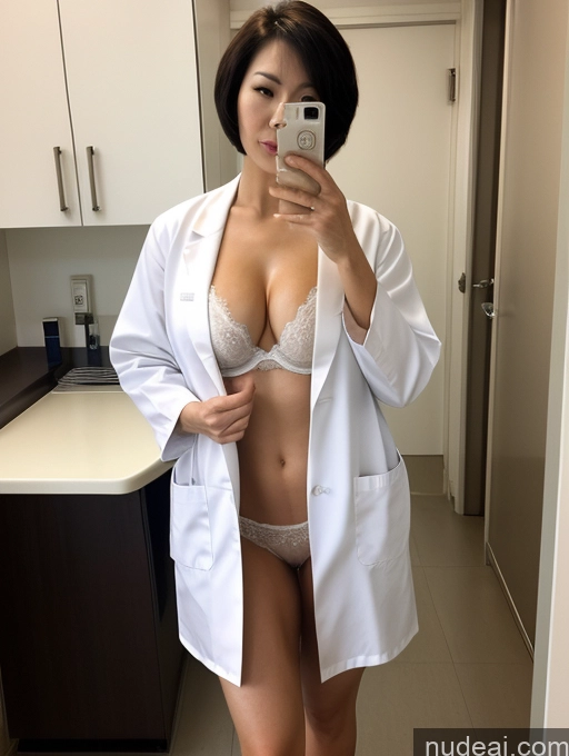 related ai porn images free for Milf Two Perfect Boobs Beautiful Perfect Body Short Hair Chinese Hospital Nude Bra Doctor Lab Coat Stylish Cleavage Partially Nude Dark Lighting Detailed Sexy Face 50s