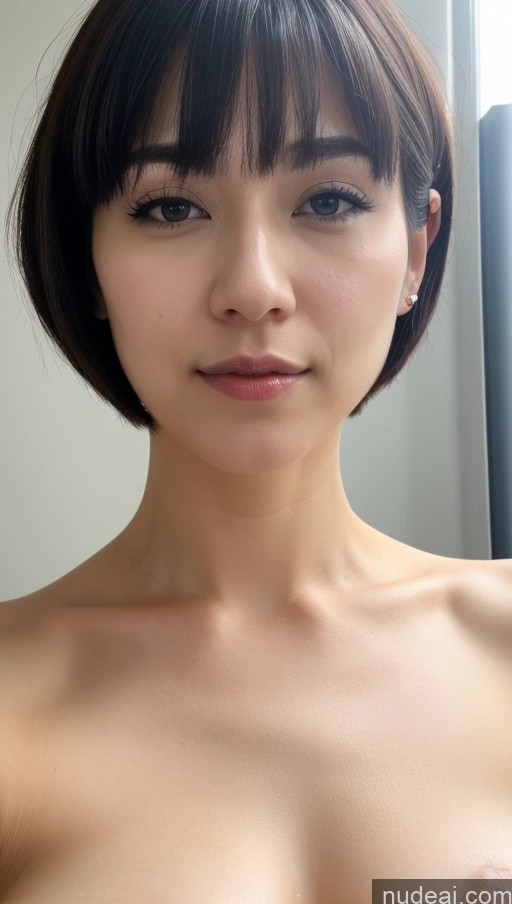 related ai porn images free for One Beautiful Fairer Skin 30s Black Hair Close-up View Detailed Woman Korean Short Hair Simple Small Tits Cumshot