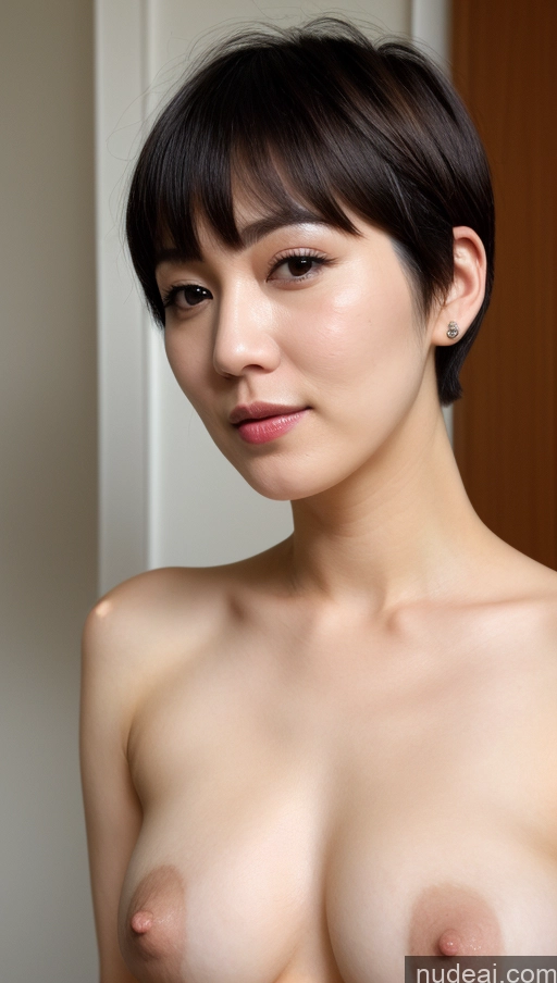 related ai porn images free for One Beautiful Fairer Skin 30s Black Hair Close-up View Detailed Woman Korean Short Hair Simple Small Tits Cumshot