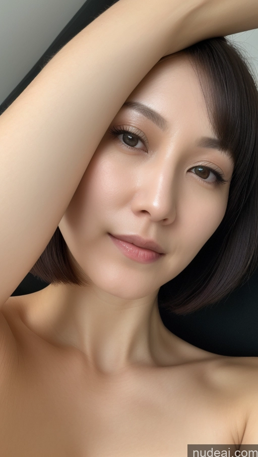 related ai porn images free for One Beautiful Fairer Skin 30s Black Hair Close-up View Detailed Woman Korean Short Hair Small Tits