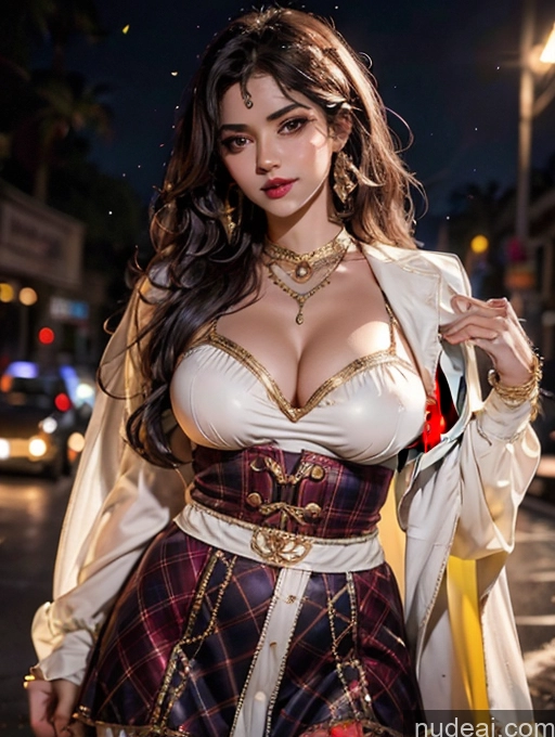 Woman Busty Beautiful Detailed Dark Lighting Bright Lighting Street Indian Idol Costume V3