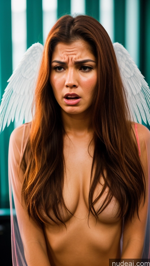 related ai porn images free for Woman One Beautiful 20s Angry Ginger Long Hair Brazilian Party Front View Angel Transparent