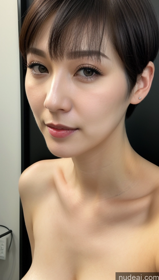 related ai porn images free for Woman One Small Tits Beautiful Fairer Skin 30s Black Hair Short Hair Korean Close-up View Detailed