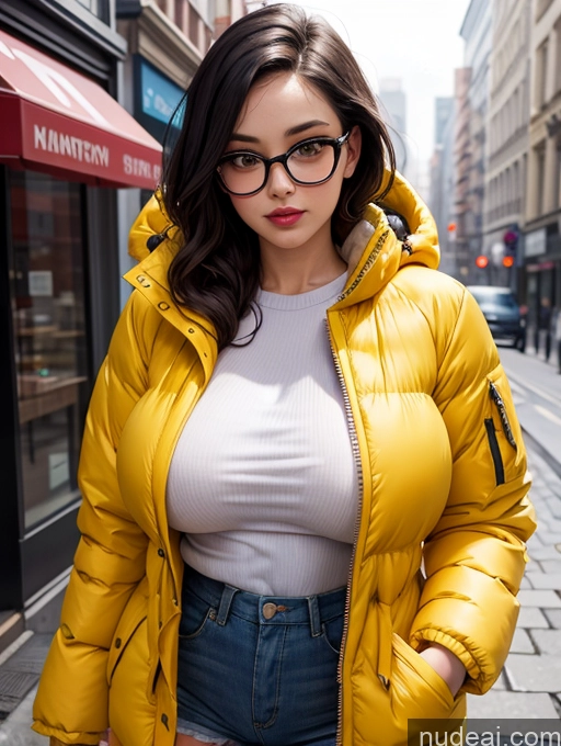 related ai porn images free for Woman Busty Beautiful Chubby Street Detailed Parka