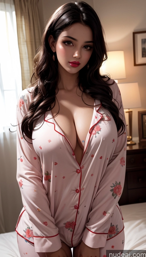 related ai porn images free for Woman Indian Busty Beautiful Lipstick Bright Lighting Dark Lighting Detailed Pajamas Bedroom