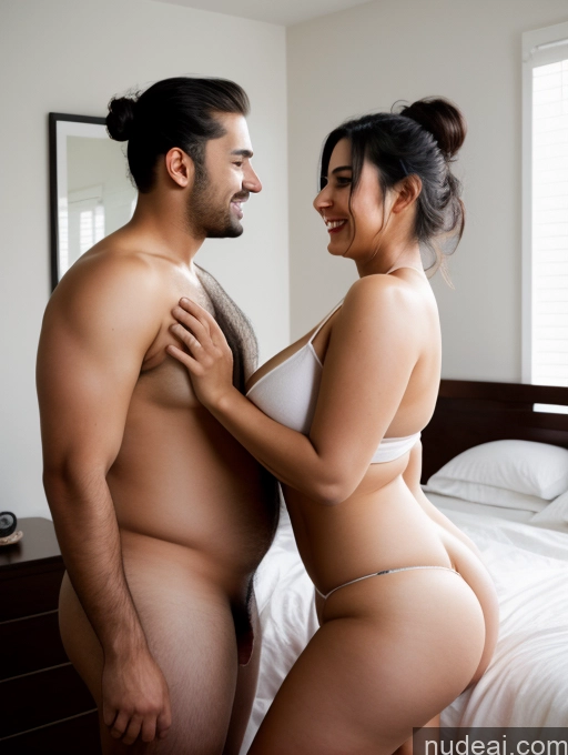 related ai porn images free for Perfect Boobs Beautiful Big Ass Chubby Perfect Body 30s Happy Seductive Black Hair Indian Bedroom Front View Shirt Woman + Man Several Tall Sexy Face Hair Bun Undressing Another Chemise Huge Boobs