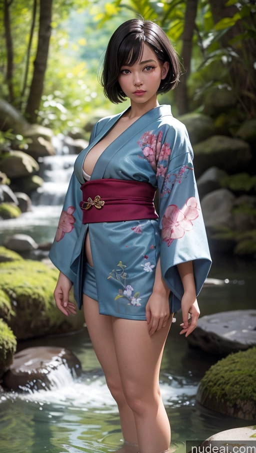 related ai porn images free for Woman One Small Tits Fat Chubby Short Long Legs 20s Serious Black Hair Japanese T-pose Kimono Onsen Front View 3d Short Hair