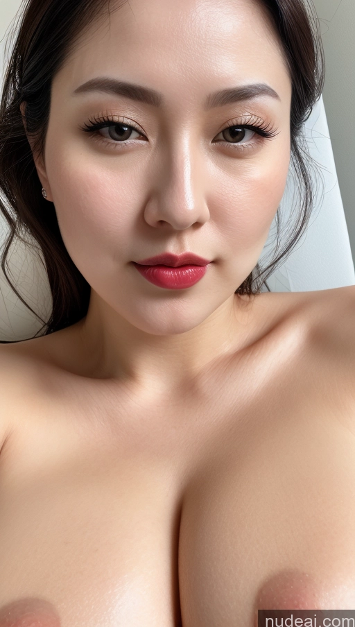 related ai porn images free for Woman One Beautiful Lipstick Fairer Skin Black Hair Close-up View Detailed Thick Huge Boobs 30s Slicked Korean