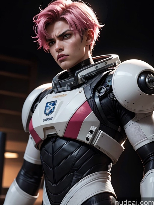 related ai porn images free for Dark Lighting Pilot Space Suit Dynamic View Science Fiction Style Sci-fi Armor Muscular Abs Thick Tall Perfect Body Cyborg Dark Skin Tanned Skin Jumping Alternative Jewelry 18 Japanese Angry Pink Hair Pixie