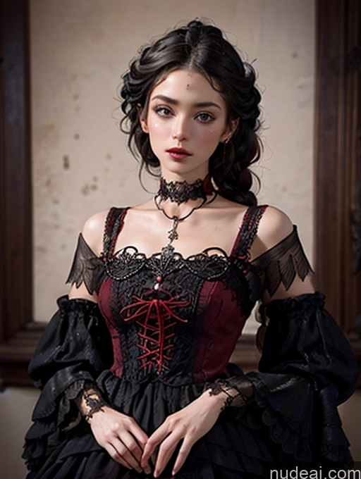 related ai porn images free for Small Tits Skinny Perfect Body Beautiful 18 Serious Black Hair Braided Vintage Victorian Modern Victorian Fashion Dress Ghotic Style V1 Fairer Skin British