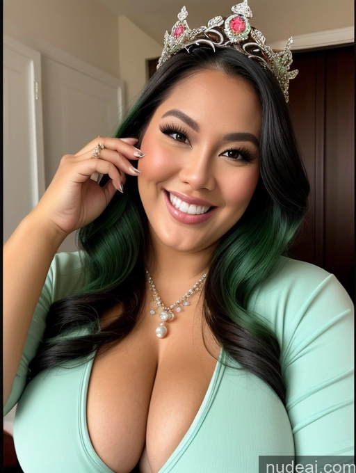 related ai porn images free for Miss Universe Model Busty Filipina Perfect Boobs Beautiful Thick Chubby Fat Happy Green Hair Onesie Cleavage Jewelry Pearl Jewelry Close-up View