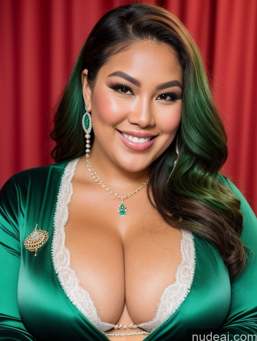 related ai porn images free for Miss Universe Model Busty Filipina Perfect Boobs Beautiful Thick Chubby Fat Happy Green Hair Onesie Cleavage Jewelry Pearl Jewelry Close-up View