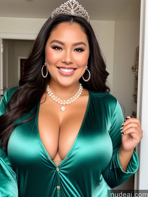 related ai porn images free for Miss Universe Model Busty Filipina Perfect Boobs Beautiful Thick Chubby Fat Happy Green Hair Onesie Cleavage Jewelry Pearl Jewelry Close-up View