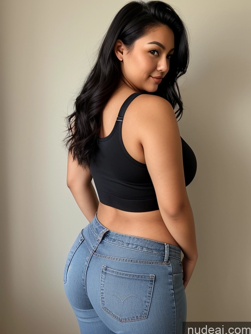 related ai porn images free for Busty Perfect Boobs Big Ass Thick Chubby Fat Big Hips Short Tanned Skin 18 Hair Bun Black Hair Asian Jeans Crop Top Back View