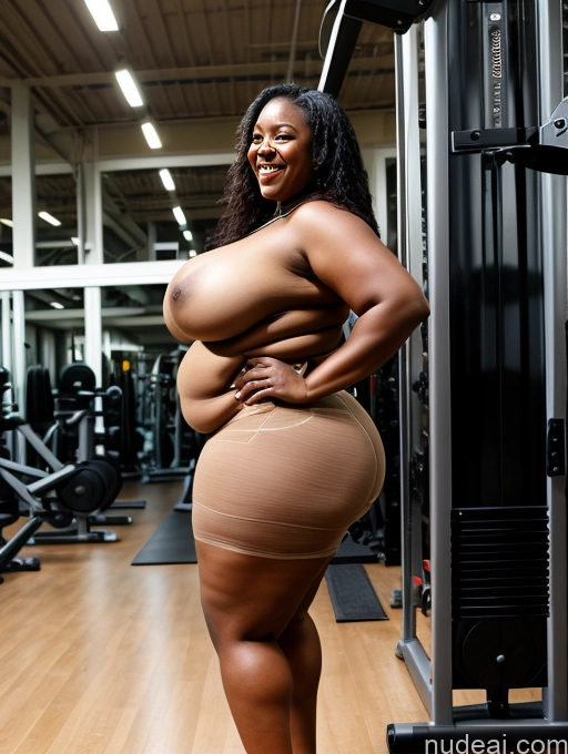 related ai porn images free for Woman Huge Boobs Big Hips Fat Chubby Big Ass Dark Skin 40s Laughing Black Hair Long Hair Nigerian Gym Nude Film Photo Front View Transparent