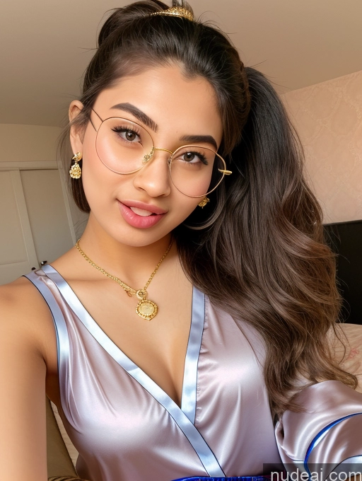 related ai porn images free for Sorority Beautiful 18 Ponytail Indian Diamond Jewelry Gold Jewelry Jewelry Thin Round Glasses Sexy Attire Temptation Pajamas Ahegao