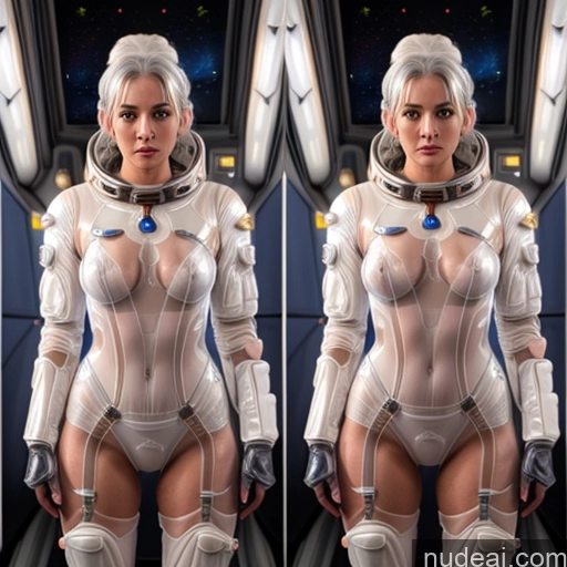 related ai porn images free for One White Hair Bangs Italian Front View Spreading Legs Lingerie Space Suit Sci-fi Armor Transparent Onoff Lingerie Model