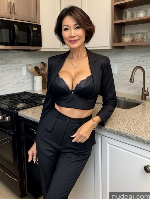 related ai porn images free for Milf Perfect Boobs Beautiful Perfect Body 60s Pixie Chinese Kitchen Bra Casual Jacket Professor Stylish Suit Cleavage Detailed Sexy Face