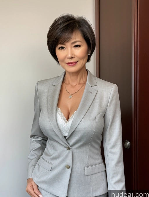 related ai porn images free for Milf Perfect Boobs Beautiful Perfect Body Short Hair 60s Chinese Blouse Bra Jacket Professor Stylish Suit Detailed