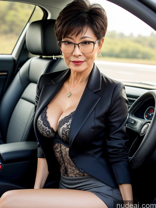 related ai porn images free for Milf Perfect Boobs Beautiful Perfect Body 60s Pixie Chinese Car Bra Casual Jacket Professor Stylish Suit Cleavage Detailed Sexy Face Glasses