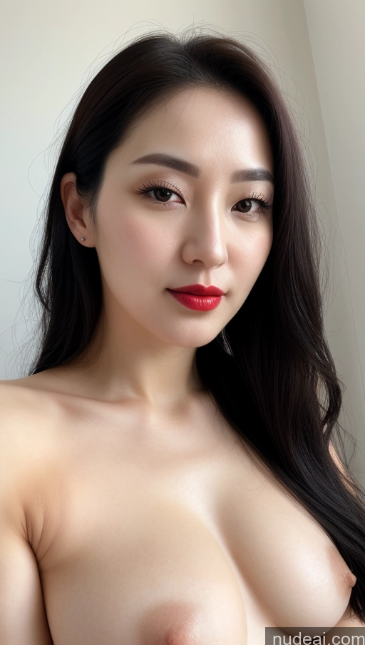 related ai porn images free for Woman One Beautiful Black Hair Detailed Korean 30s Lipstick Slicked Small Tits Fairer Skin Close-up View