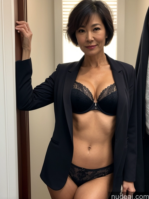 related ai porn images free for Milf Perfect Boobs Beautiful Perfect Body 50s Pixie Japanese Party Blouse Bra Jacket Professor Secretary Stylish Suit Cleavage Partially Nude Dark Lighting Detailed