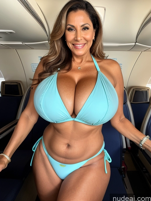 related ai porn images free for Milf One Busty Huge Boobs Tanned Skin 70s Brazilian Front View Flight Attendant Microkini Thong