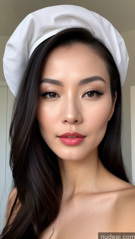 related ai porn images free for One Beautiful Lipstick Fairer Skin Detailed Slicked Chinese 30s Black Hair Close-up View Skin Detail (beta) Miss Universe Model Small Tits