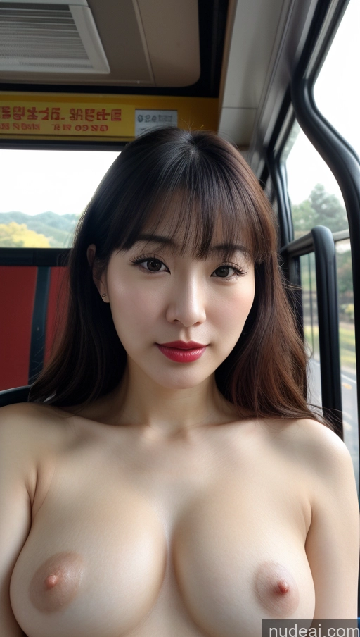 related ai porn images free for Woman One Small Tits Beautiful Lipstick Fairer Skin 30s Black Hair Korean Detailed Bangs Bus Close-up View