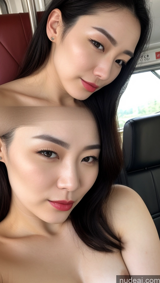 related ai porn images free for Woman One Beautiful Lipstick Fairer Skin 30s Black Hair Slicked Korean Close-up View Train Skin Detail (beta) Detailed Simple