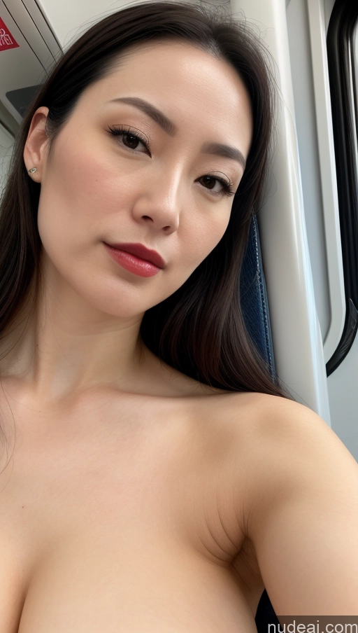 related ai porn images free for Woman One Beautiful Lipstick Fairer Skin 30s Black Hair Slicked Close-up View Train Skin Detail (beta) Detailed Simple Japanese