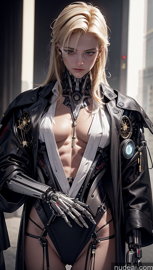 related ai porn images free for Dark Lighting Jewelry Partially Nude Futuristicbot V2 Maid 18 Serious Sexy Face Cyberpunk Cyborg Working Out Stylish Dress Blonde