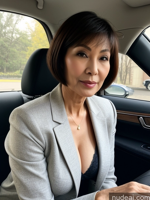 related ai porn images free for Milf Perfect Boobs Beautiful Perfect Body Short Hair 70s Chinese Car Bra Jacket Professor Stylish Suit Cleavage Detailed Sexy Face