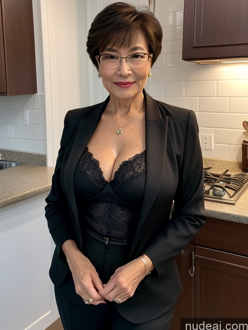 related ai porn images free for Milf Perfect Boobs Beautiful Glasses Perfect Body Pixie Chinese Mirror Selfie Kitchen Blouse Bra Jacket Suit Cleavage Dark Lighting Detailed 70s