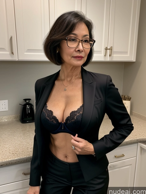 related ai porn images free for Milf Perfect Boobs Beautiful Glasses Perfect Body Pixie Chinese Mirror Selfie Kitchen Blouse Bra Jacket Suit Cleavage Dark Lighting Detailed 70s