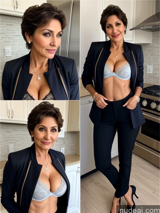 related ai porn images free for Milf Perfect Boobs Beautiful Perfect Body 70s Pixie Kitchen Bra Casual Jacket Professor Stylish Suit Cleavage Detailed Sexy Face Arabic