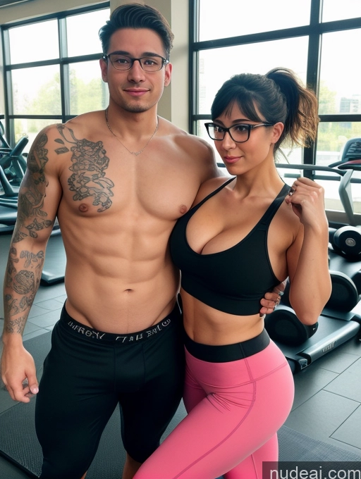 related ai porn images free for Woman + Man Two Busty Perfect Boobs Tattoos Glasses Big Ass Thick Big Hips Short 20s Ahegao Brunette Bangs White Crisp Anime Gym Front View Yoga Sports Sports Bra Tank Top Yoga Pants Cleavage