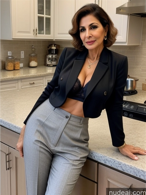 related ai porn images free for Milf Perfect Boobs Beautiful Perfect Body 70s Pixie Arabic Kitchen Bra Casual Jacket Professor Stylish Suit Cleavage Detailed Sexy Face