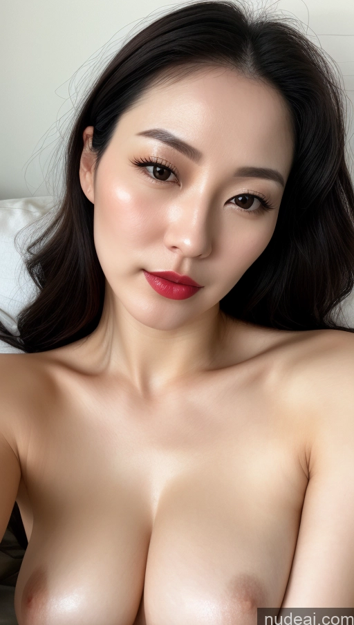 related ai porn images free for Woman One Small Tits Beautiful Lipstick Fairer Skin 30s Black Hair Slicked Korean Close-up View Detailed