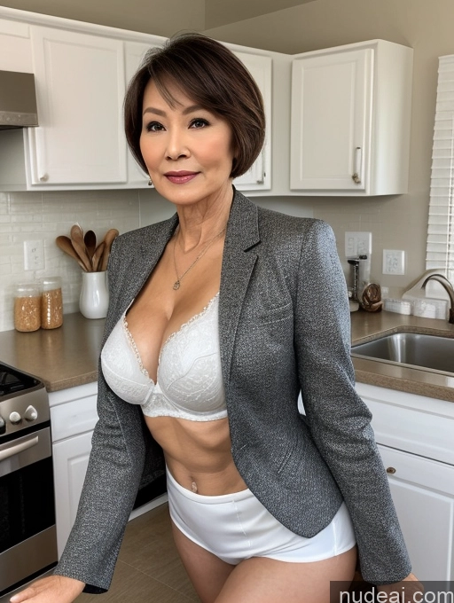 related ai porn images free for Milf Perfect Boobs Beautiful Perfect Body 70s Pixie Chinese Kitchen Bra Casual Jacket Professor Stylish Suit Cleavage Detailed Sexy Face