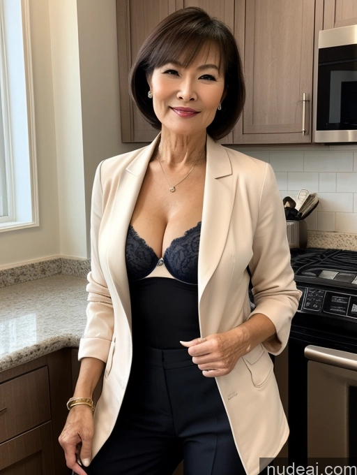 related ai porn images free for Milf Perfect Boobs Beautiful Perfect Body 70s Pixie Chinese Kitchen Bra Casual Jacket Professor Stylish Suit Cleavage Detailed Sexy Face